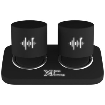 Coppia di speaker stereo luminosi SCX.design S40 con base Gadget.it