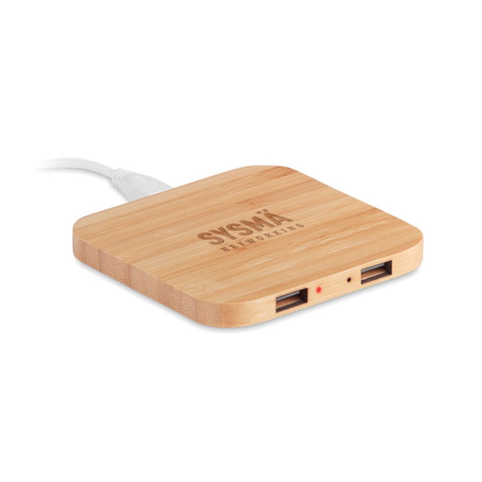 CUADRO - Caricatore wireless in bamboo Gadget.it