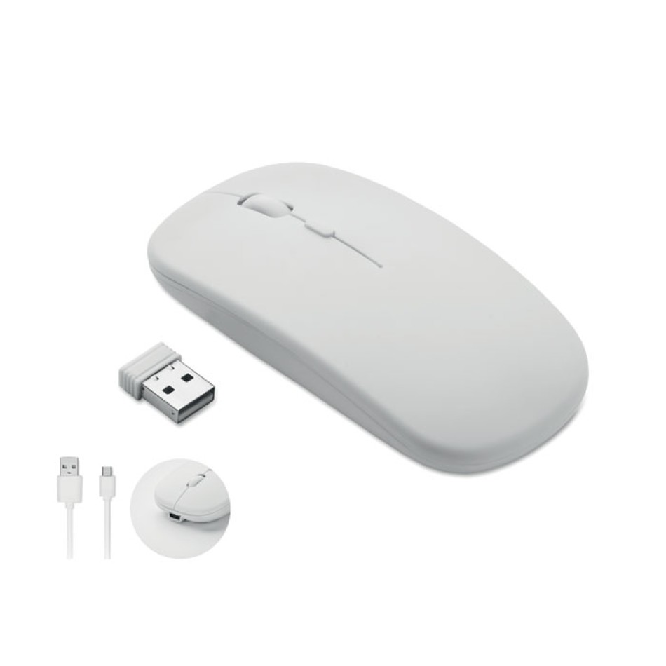 CURVY C - Mouse wireless ricaricabile Gadget.it