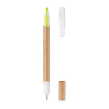 DUO PAPER - 2 in 1 penna ed evidenziatore Gadget.it