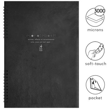 EcoNotebook NA4 con copertina in pelle PU Gadget.it