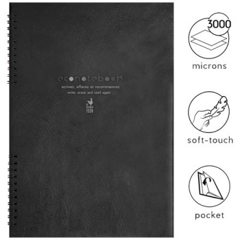 EcoNotebook NA5 con copertina in pelle PU Gadget.it