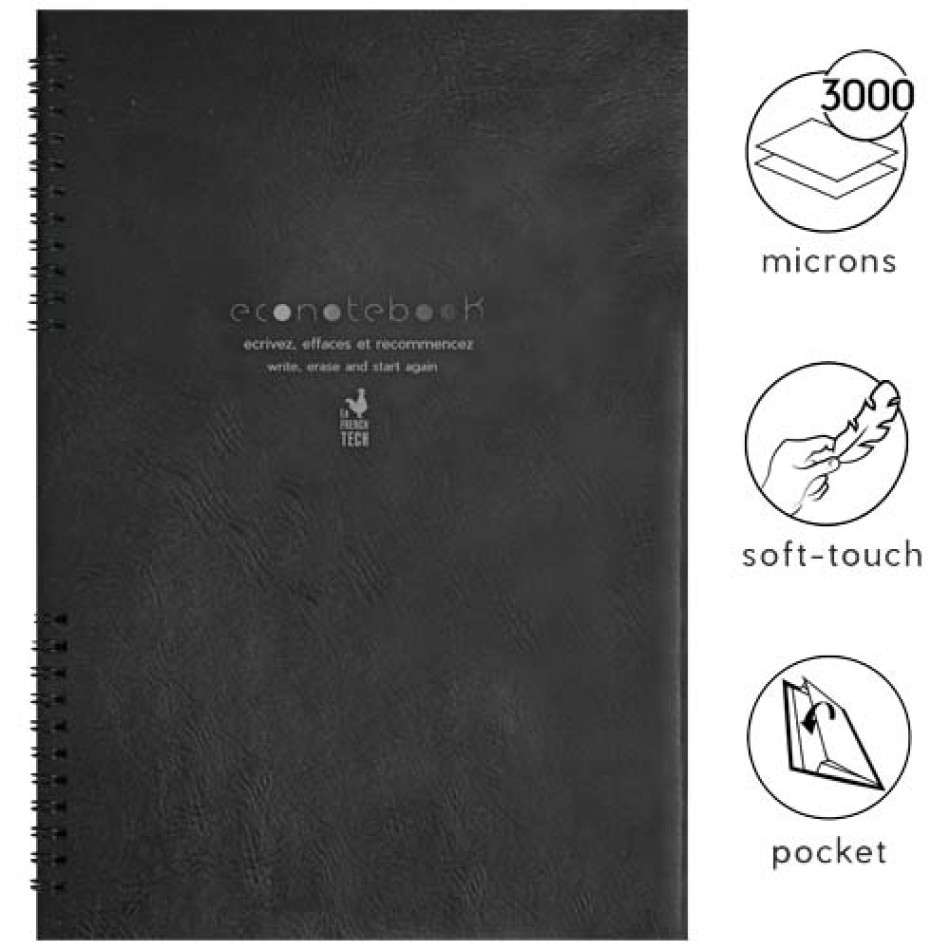 EcoNotebook NA5 con copertina in pelle PU Gadget.it