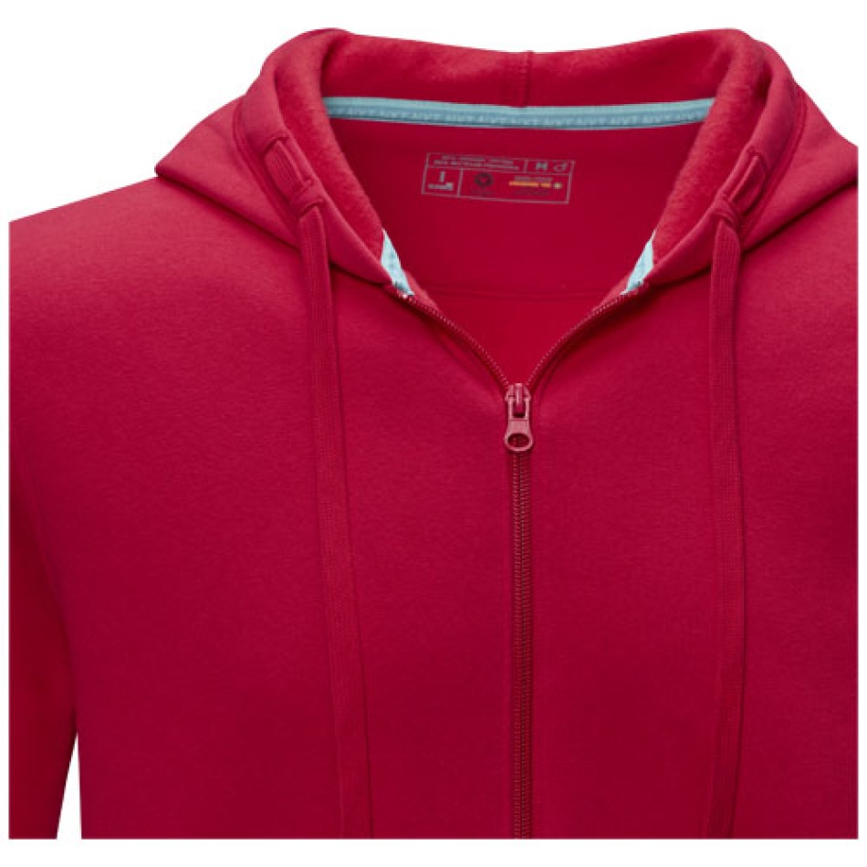 Felpa Ruby da uomo con cappuccio e full zip in tessuto organico riciclato Gadget.it