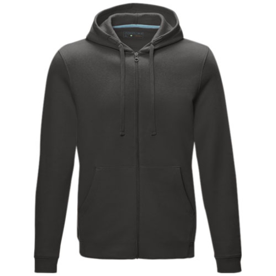 Felpa Ruby da uomo con cappuccio e full zip in tessuto organico riciclato Gadget.it