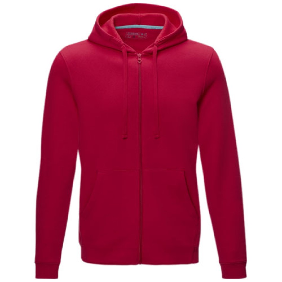 Felpa Ruby da uomo con cappuccio e full zip in tessuto organico riciclato Gadget.it