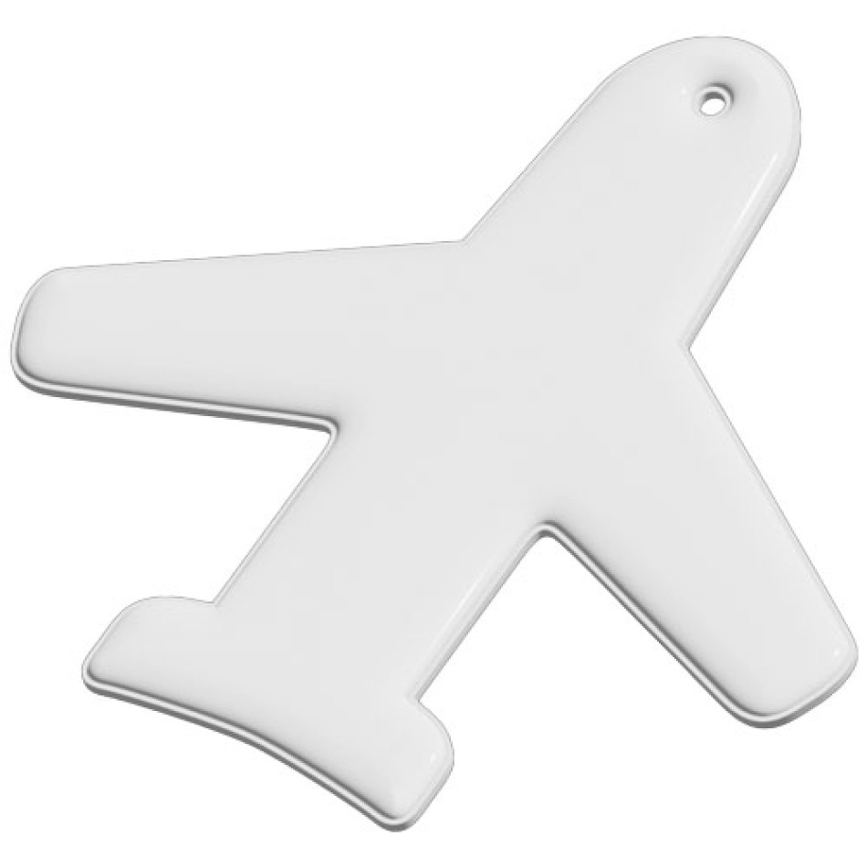 Gancio catarifrangente a forma di aeroplano in TPU con catenella RFX™ Gadget.it