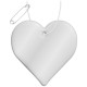 Gancio catarifrangente a forma di cuore in PVC con catenella RFX™ Gadget.it