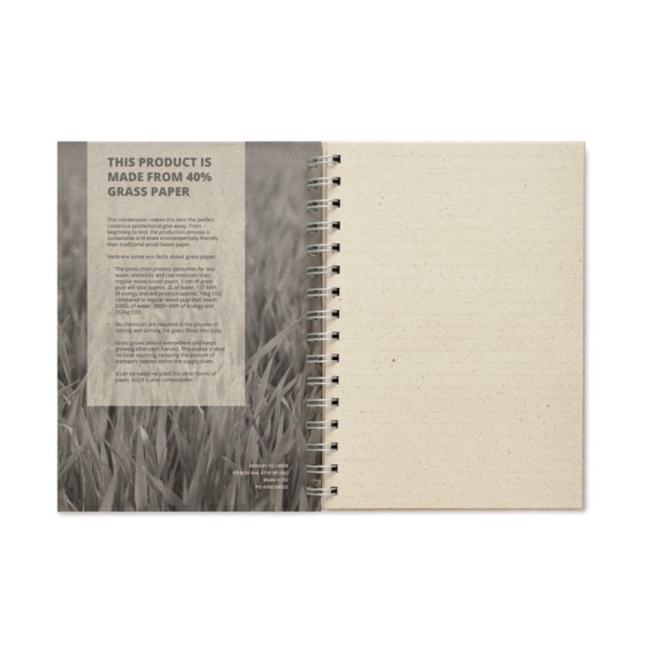 GRASS BOOK - Quaderno ad anelli A5 Gadget.it