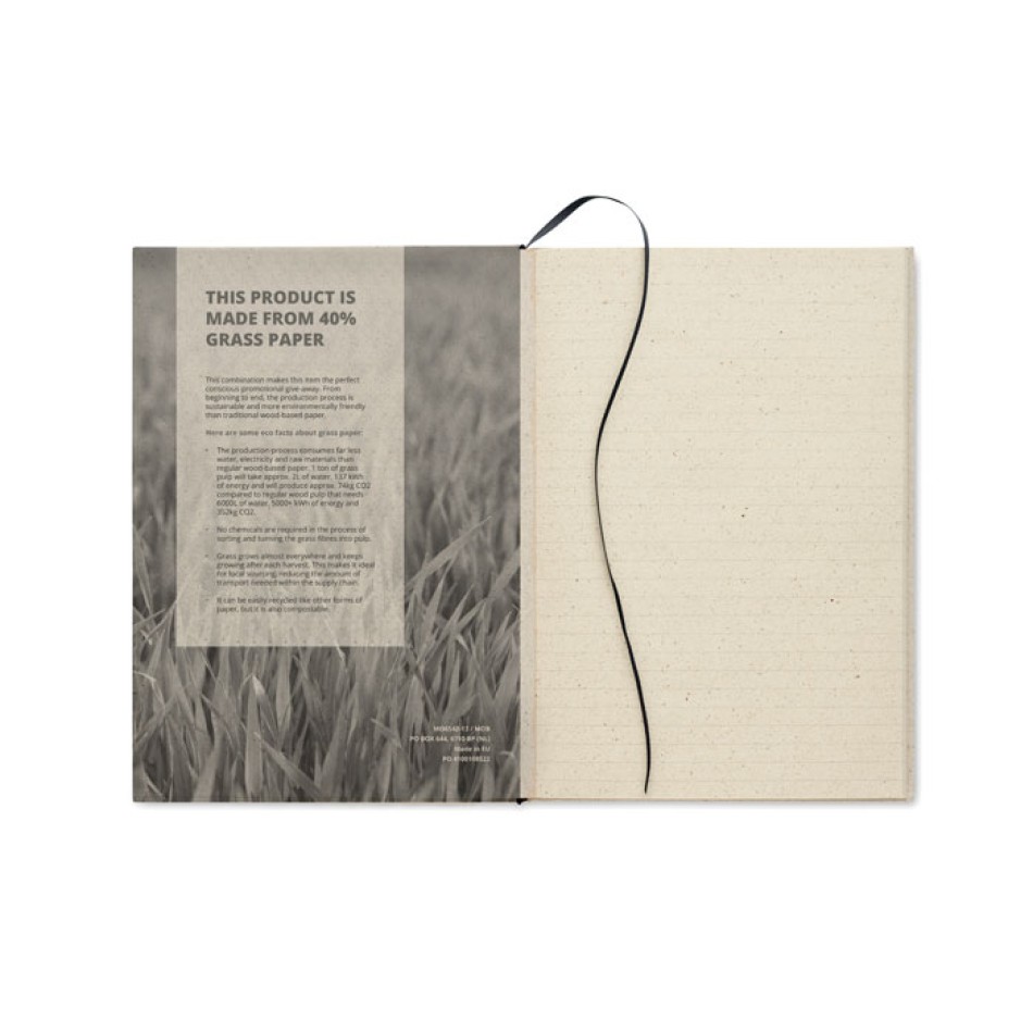 GRASS NOTES - Quaderno in carta di erba Gadget.it