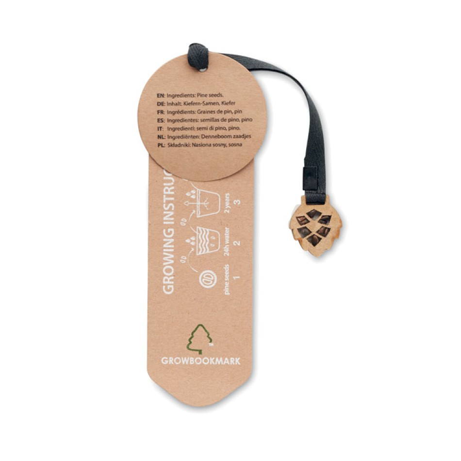 GROWBOOKMARK™ - Segnalibro in legno di pino Gadget.it