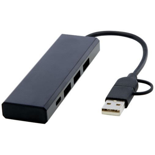 Hub USB 2.0 in alluminio riciclato RCS Rise Gadget.it