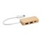 HUBBAM - Hub USB a 3 porte in bamboo