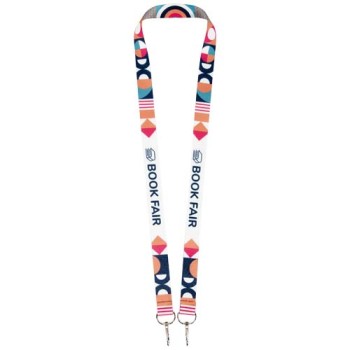 Lanyard in sublimazione in rPET Leia con 2 ganci Gadget.it