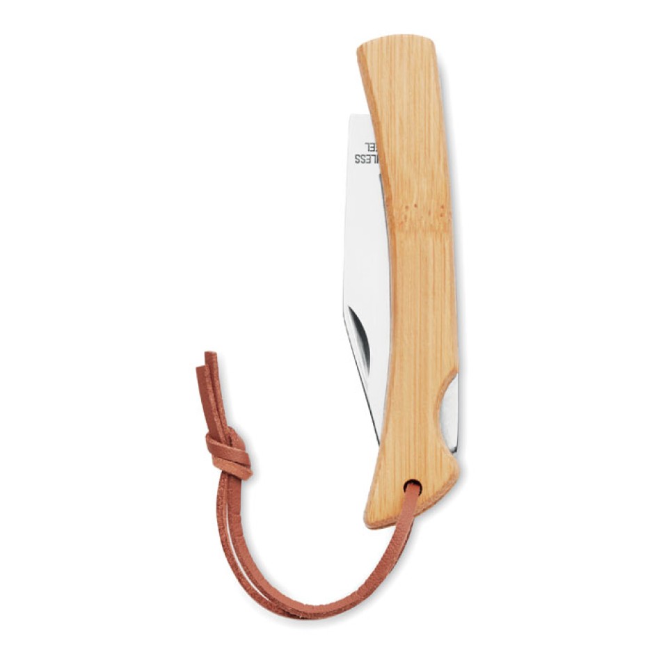 MANSAN - Coltello pieghevole in bamboo Gadget.it