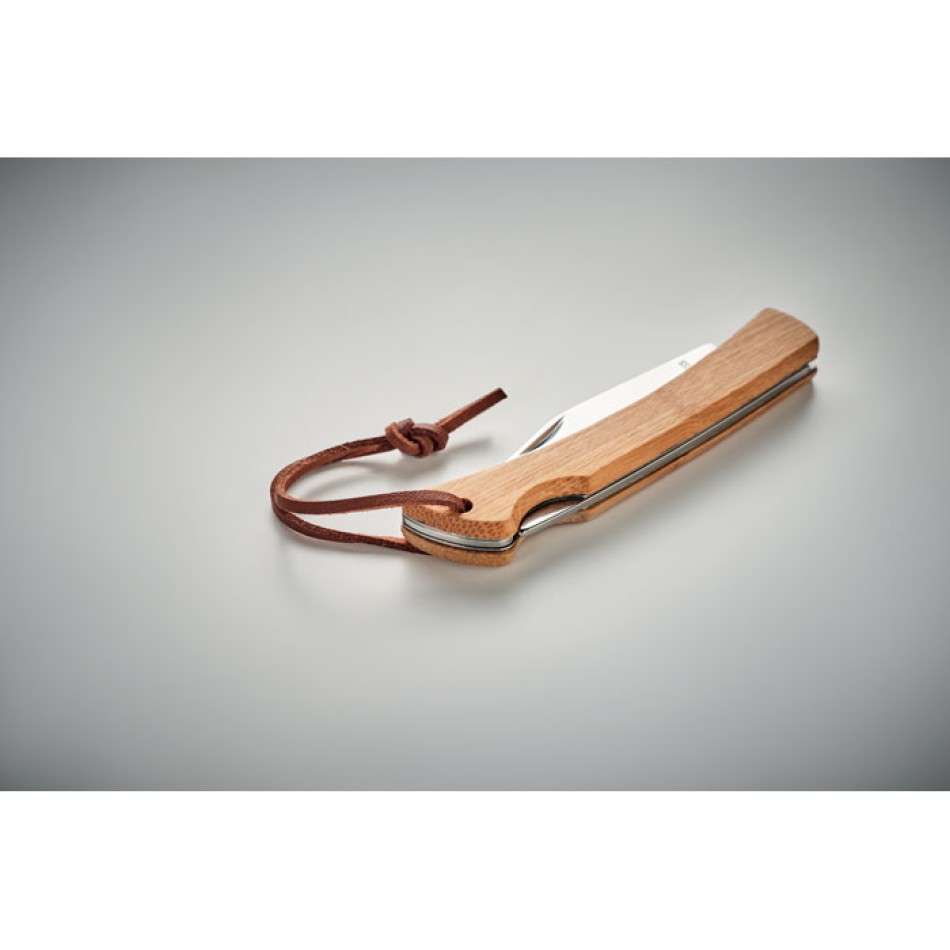 MANSAN - Coltello pieghevole in bamboo Gadget.it