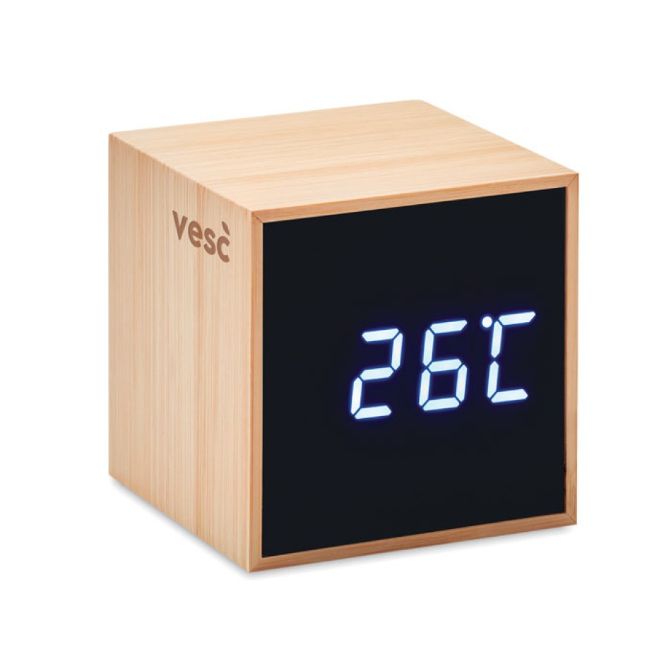 MARA CLOCK - Sveglia in bamboo Gadget.it