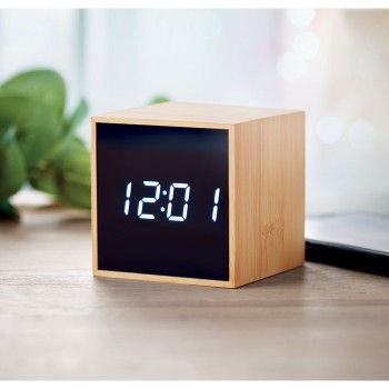 MARA CLOCK - Sveglia in bamboo Gadget.it