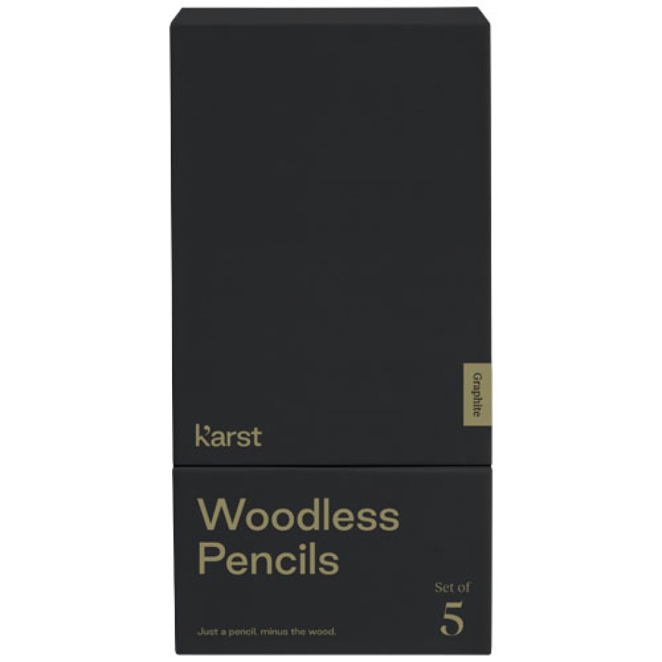 Matite Karst® 2B in grafite senza legno confezione da 5 Gadget.it