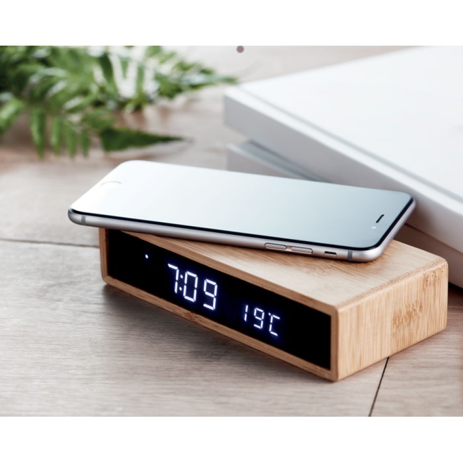 MORO - Caricatore wireless in bamboo Gadget.it