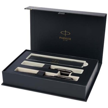 Parker set penna a sfera e penna roller acromatiche in confezione regalo IM Gadget.it