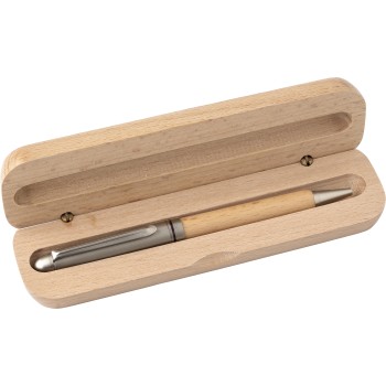 Penna a sfera in legno di faggio Tobias Gadget.it