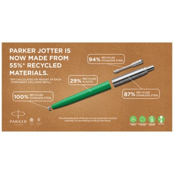 Penna a sfera Parker Jotter Recycled Gadget.it