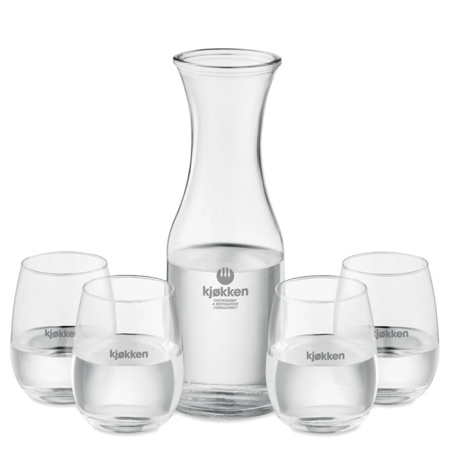 PICCADILLY - Set bicchieri e caraffa in vetr Gadget.it