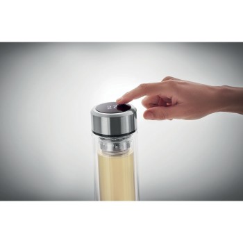 POLE GLASS - Thermos con termometro touch Gadget.it