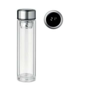 POLE GLASS - Thermos con termometro touch Gadget.it