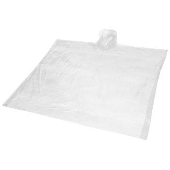 Poncho impermeabile monouso in materiale riciclato certificato GRS con custodia Mayan  Gadget.it