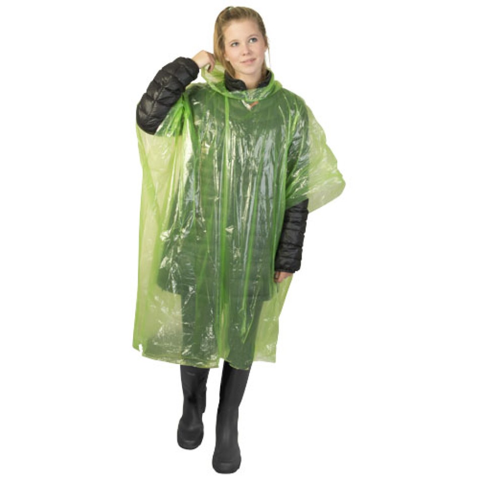 Poncho impermeabile monouso Ziva con custodia Gadget.it