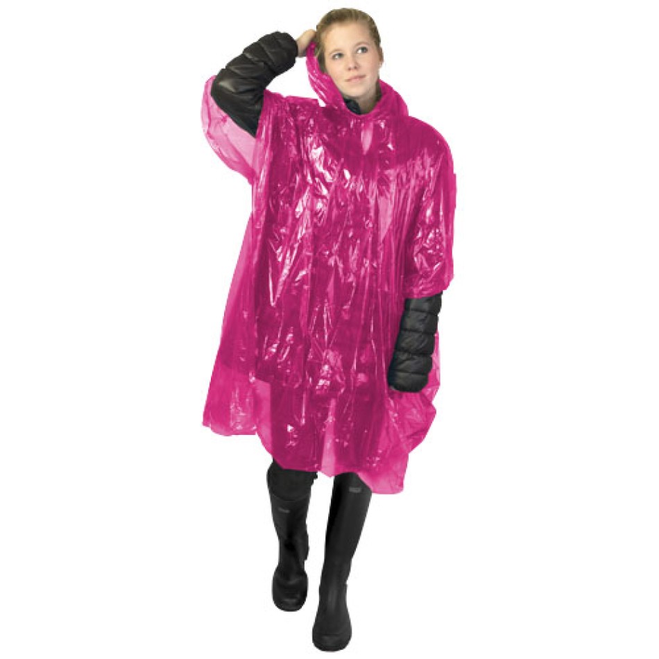 Poncho impermeabile monouso Ziva con custodia Gadget.it