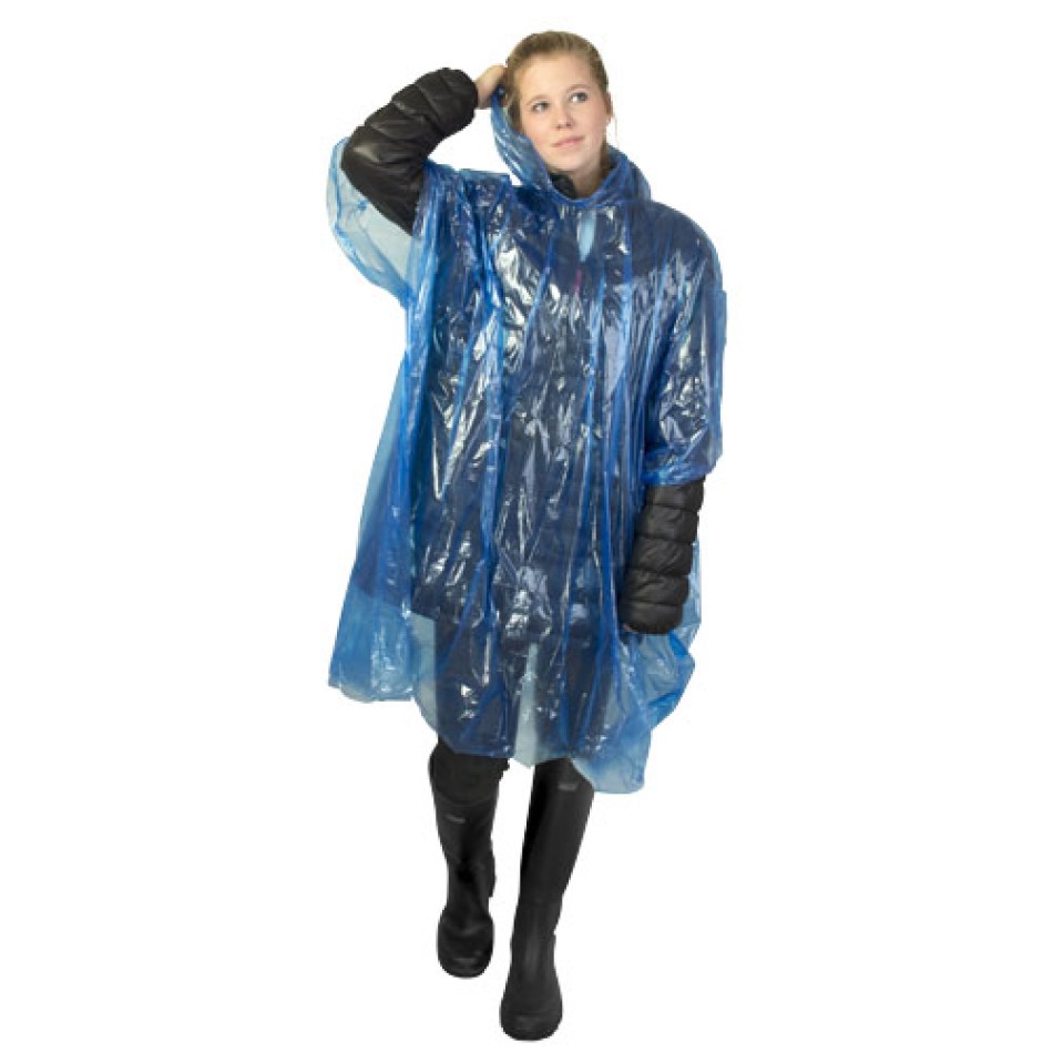 Poncho impermeabile monouso Ziva con custodia Gadget.it