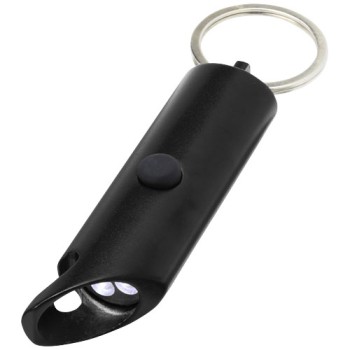 Portachiavi con torcia a LED e apribottiglie in alluminio riciclato IPX Flare Gadget.it