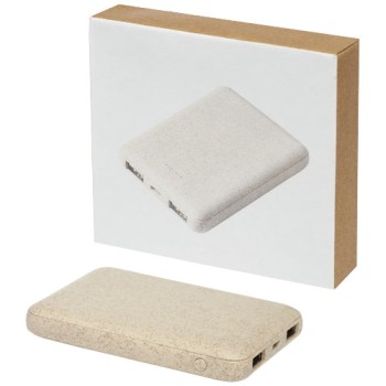 Power bank Asama da 5000 mAh realizzata con paglia di grano Gadget.it