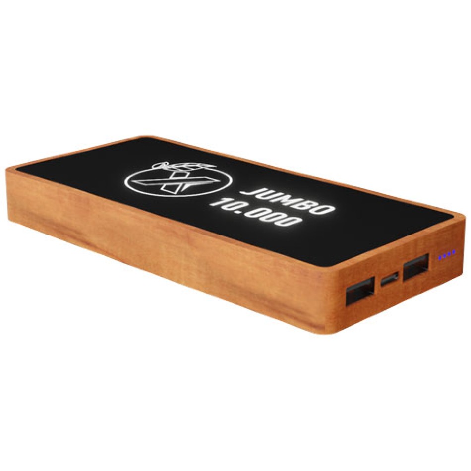 Power bank con ricarica wireless in legno da 10.000 mAh SCX.design P46 Gadget.it