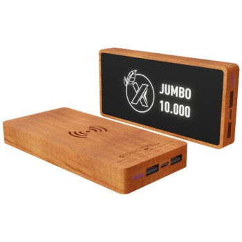 Power bank con ricarica wireless in legno da 10.000 mAh SCX.design P46 Gadget.it