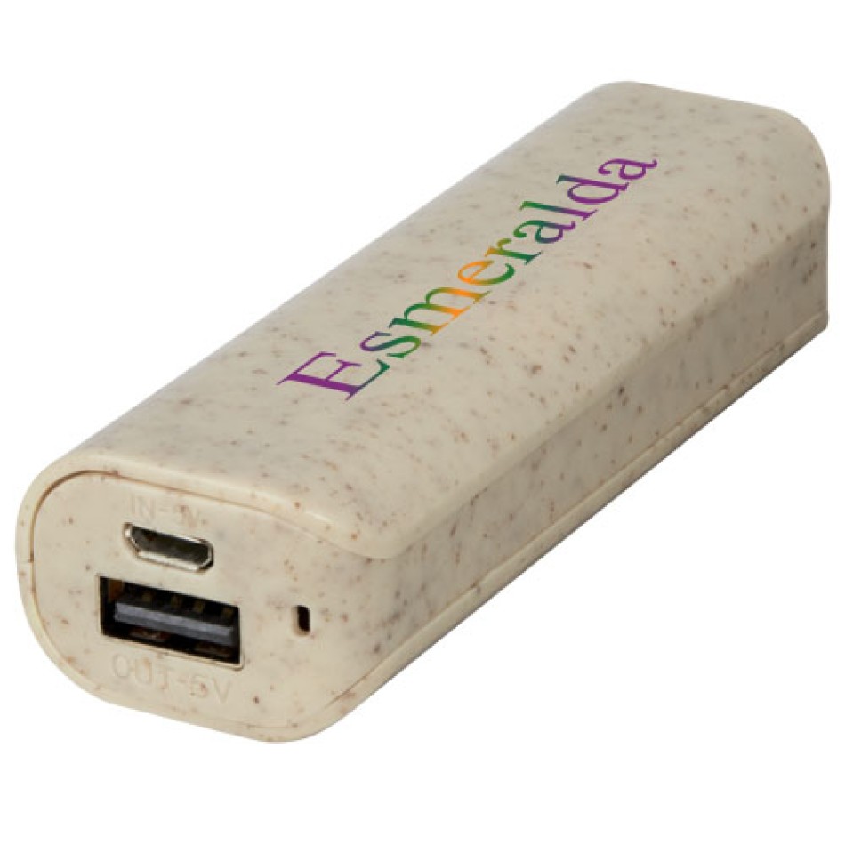 Power bank in paglia di grano da 1200 mAh Yoko Gadget.it