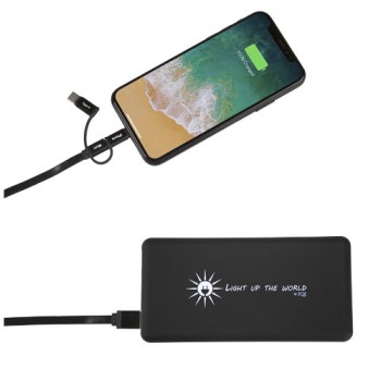 Power bank luminoso SCX.design P30 a carica solare Gadget.it