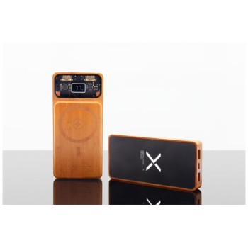 Power bank magnetico da 10.000 mAh e 15 W in legno SCX.design P48 Gadget.it