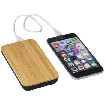 Power bank wireless Future in bambù e tessuto da 6000 mAh Gadget.it