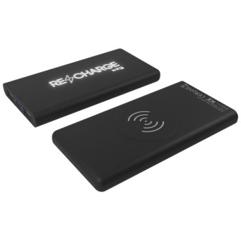 Power bank wireless luminoso in gomma da 10.000 mAh SCX.design P40 Gadget.it