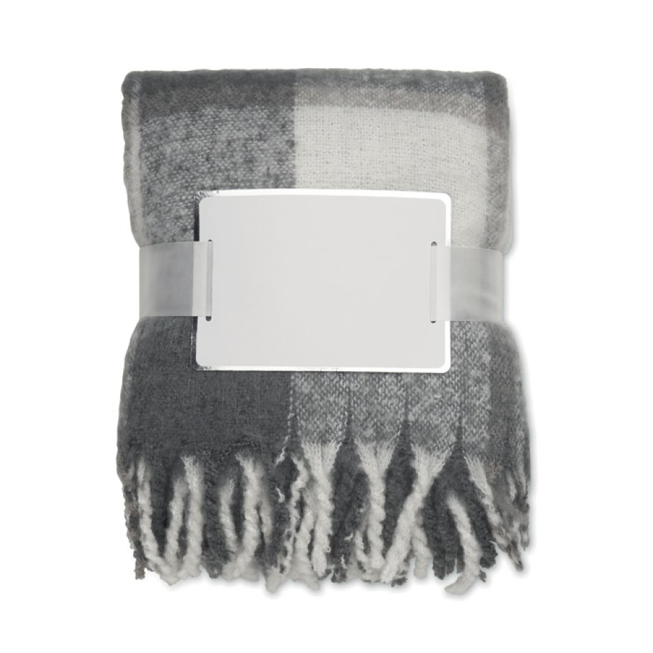 QUET - Coperta in mohair a scacchi Gadget.it