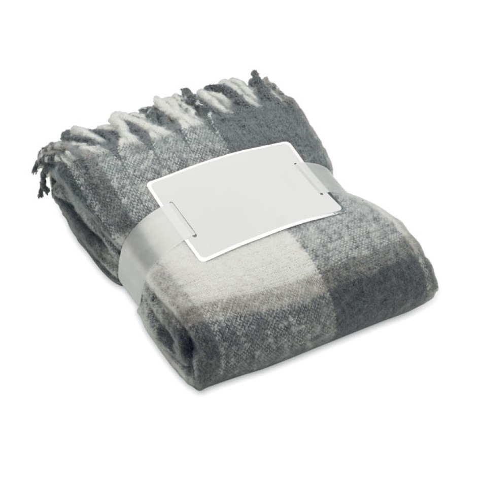 QUET - Coperta in mohair a scacchi Gadget.it