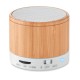 ROUND BAMBOO - Speaker wireless in bamboo Gadget.it