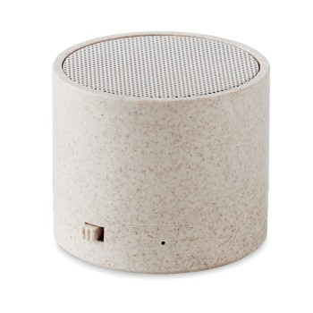 ROUND BASS+ - Speaker wireless in paglia Gadget.it