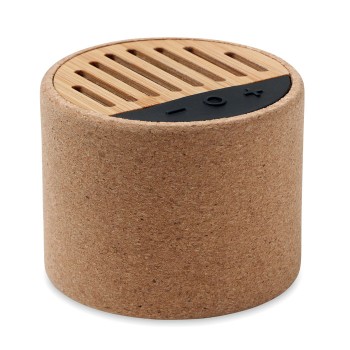 ROUND + - Speaker wireless in sughero Gadget.it