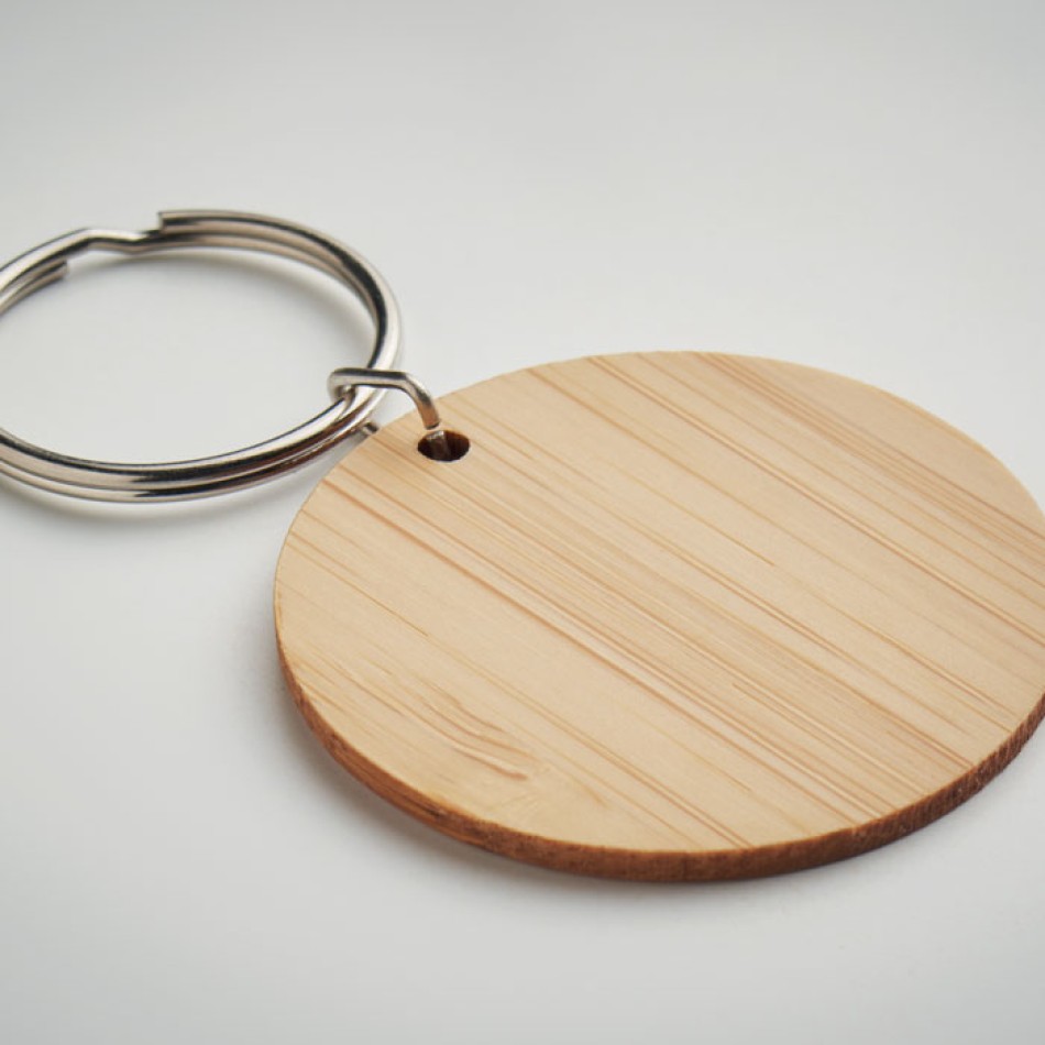 ROUNDBOO - Portachiavi rotondo in bamboo Gadget.it