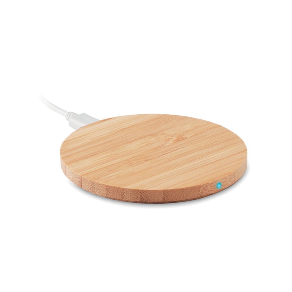 RUNDO - Caricatore wireless in bamboo Gadget.it